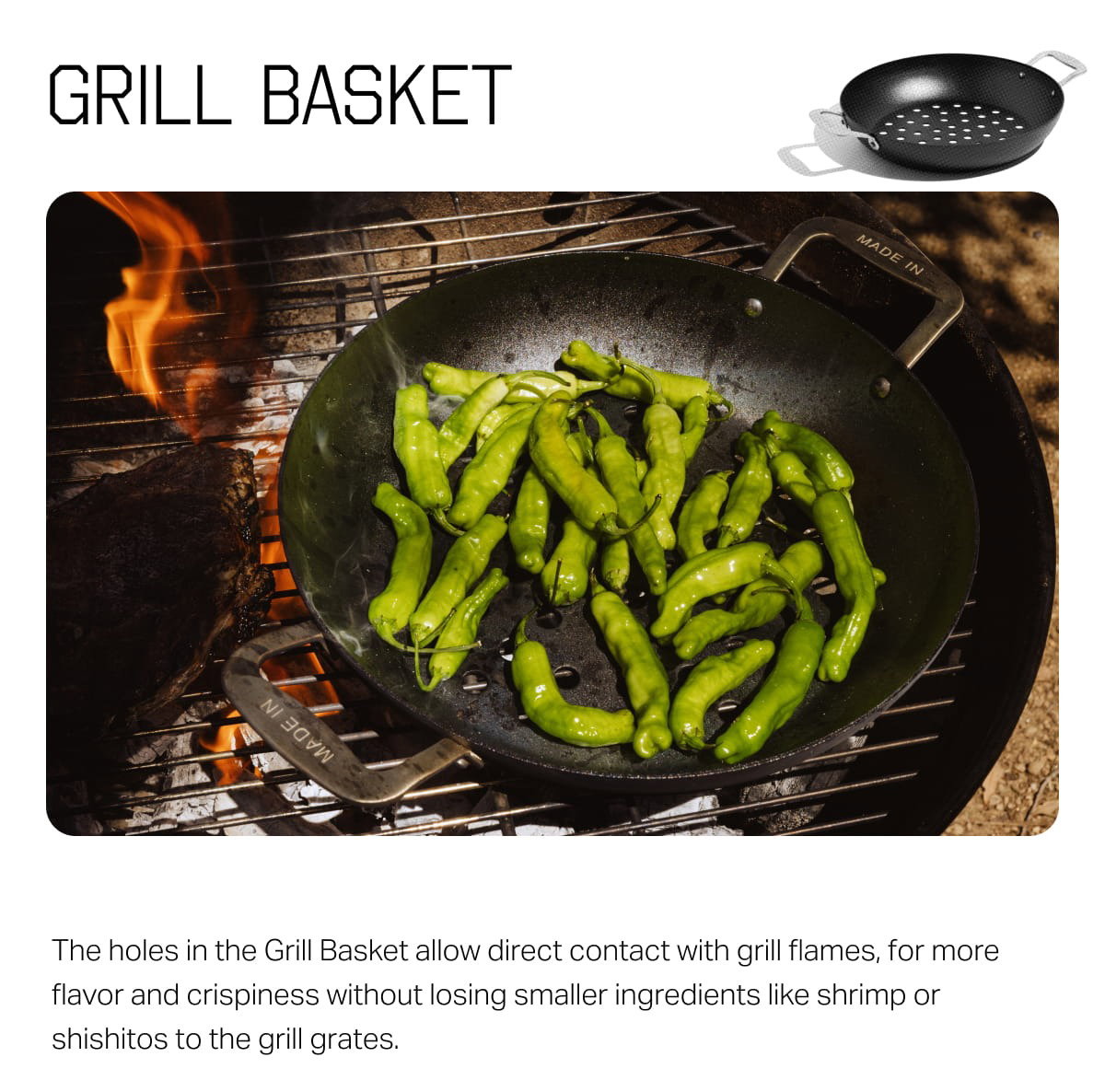 The Grill Basket Allows For More Flavor - Shop Grill Basket