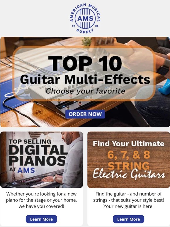 AMS TOP 10: Guitar Multi Effects - See What Made the List!