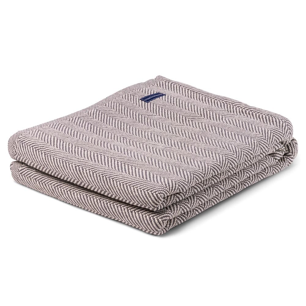 Image of Penobscot Cotton Blanket - Slate