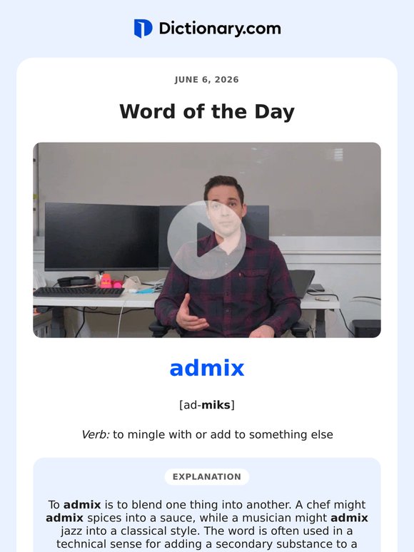 When Elements "Admix"
