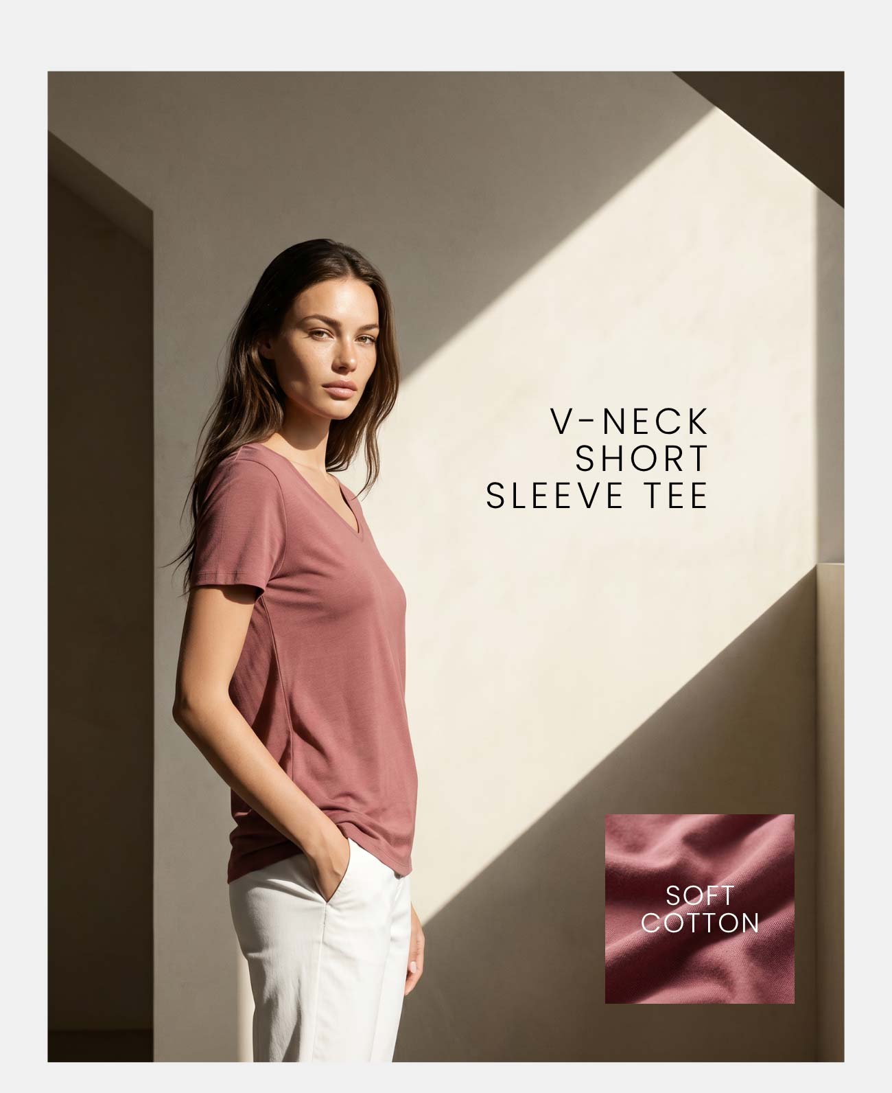 V-Neck Short Sleeve Tee