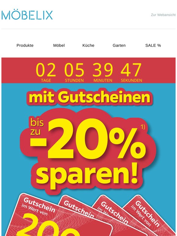 Mit Gutscheinen bis -20% 🔥