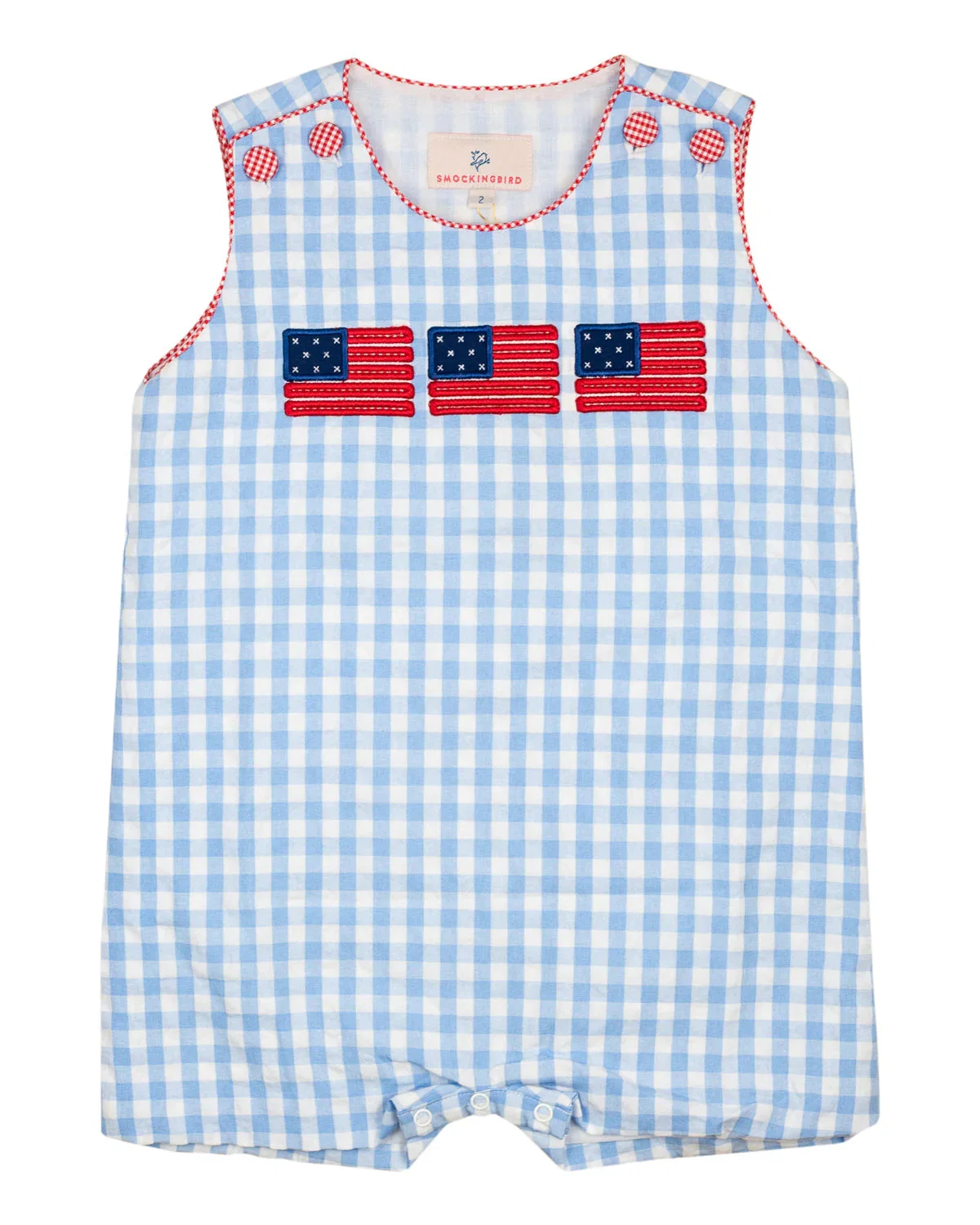 Image of American Flag Applique Shortall