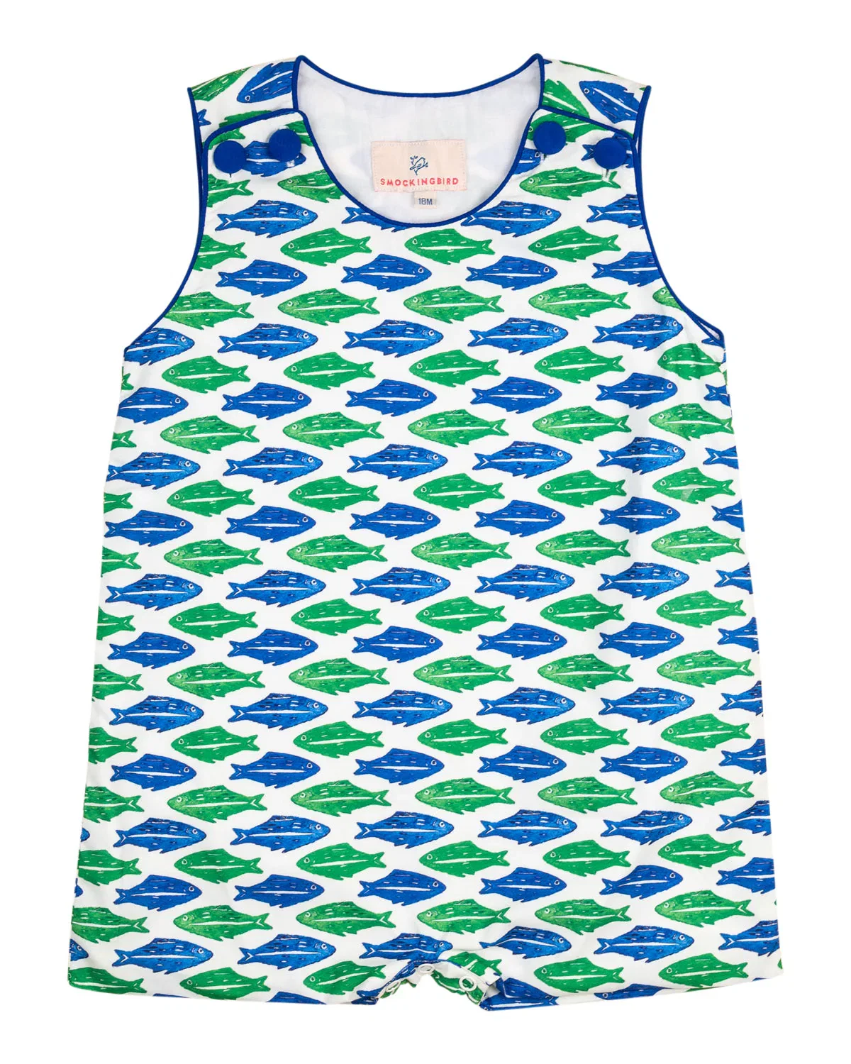 Image of Fish Block Print Shortall