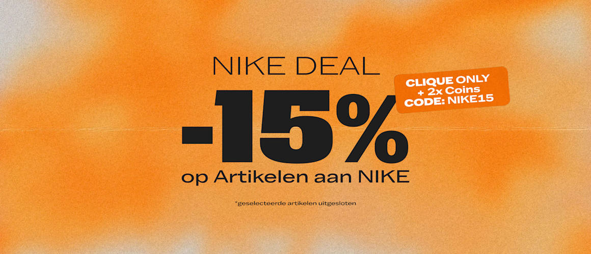 Clique Only: 15% off Nike Products + Double Coins