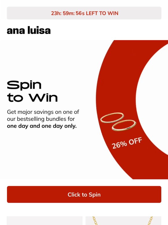 SPIN TO WIN: 24 HRS ONLY