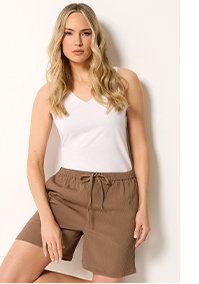 Chocolate Brown Textured Shorts