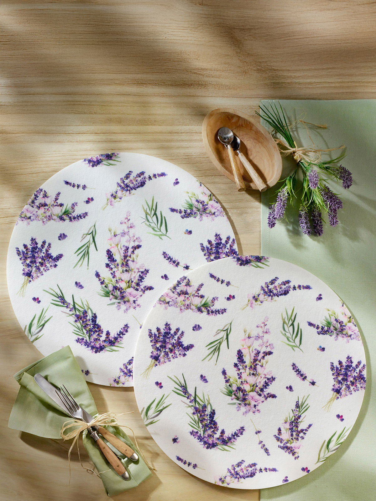 Image of Filz-Platzset-Duo „Lavendel“