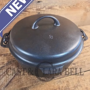 Elegant Griswold's Iron Mountain Series #8 Cast Iron Dutch Oven with Lid (1036 C/1037 A)