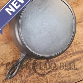 Unknown pointy handled #8 cast iron skillet.  Beautiful skillet, amazing daily user
