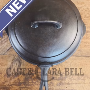 Griswold No. 8 DEEP Skillet (Chicken Fryer) Small Block Logo, 777 & No. 8 Skillet Lid Small Block Logo, 2098