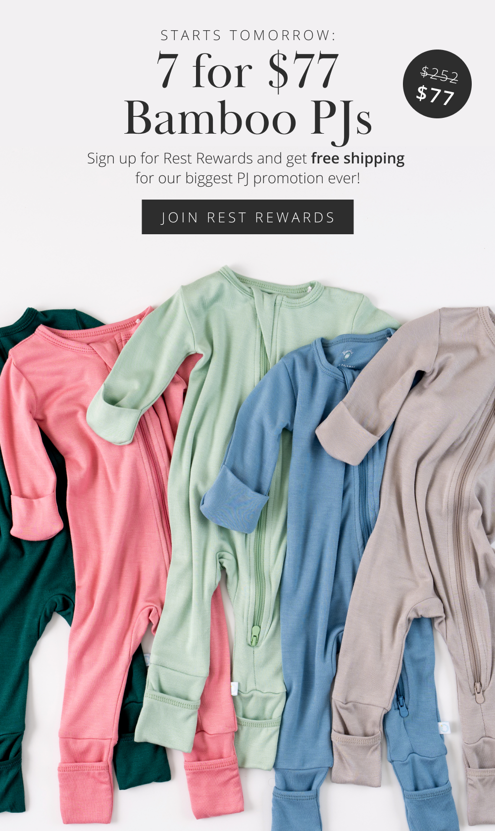 7 for $77 BAMBOO PJS