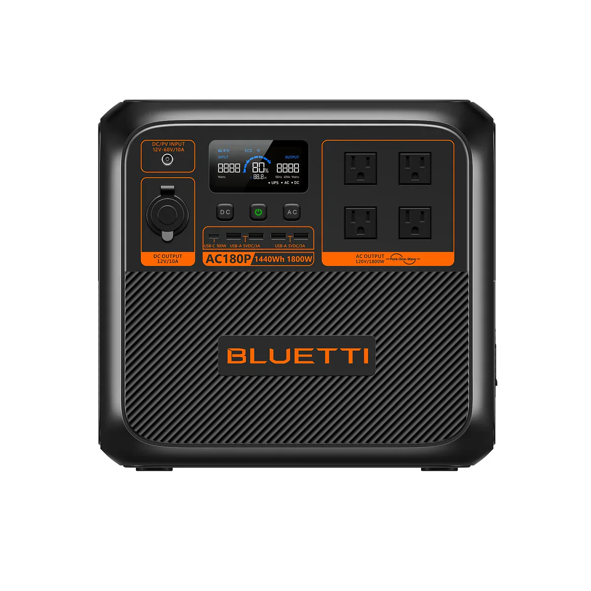 Image of BLUETTI AC180P Solar Portable Power Station | 1,800W / 1,440Wh