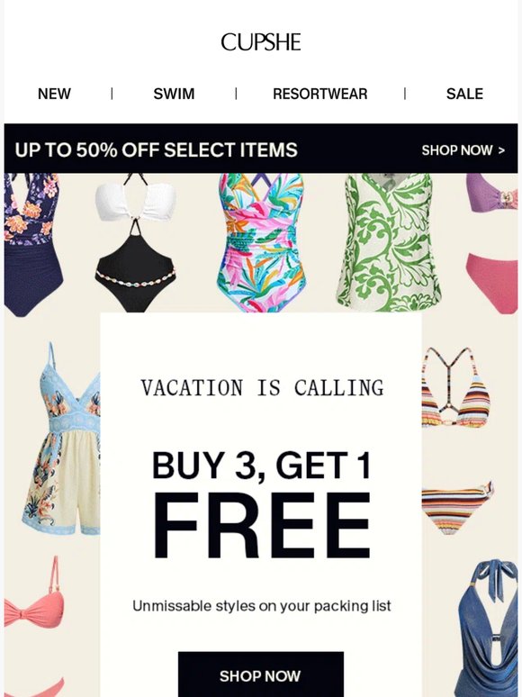 Buy 3, Get 1 FREE