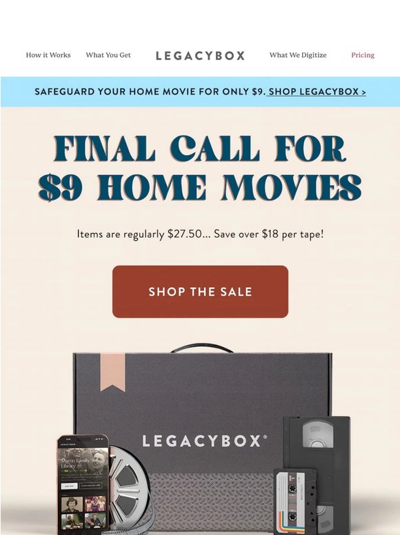 FLASH SALE ($9 Tapes this weekend only!)