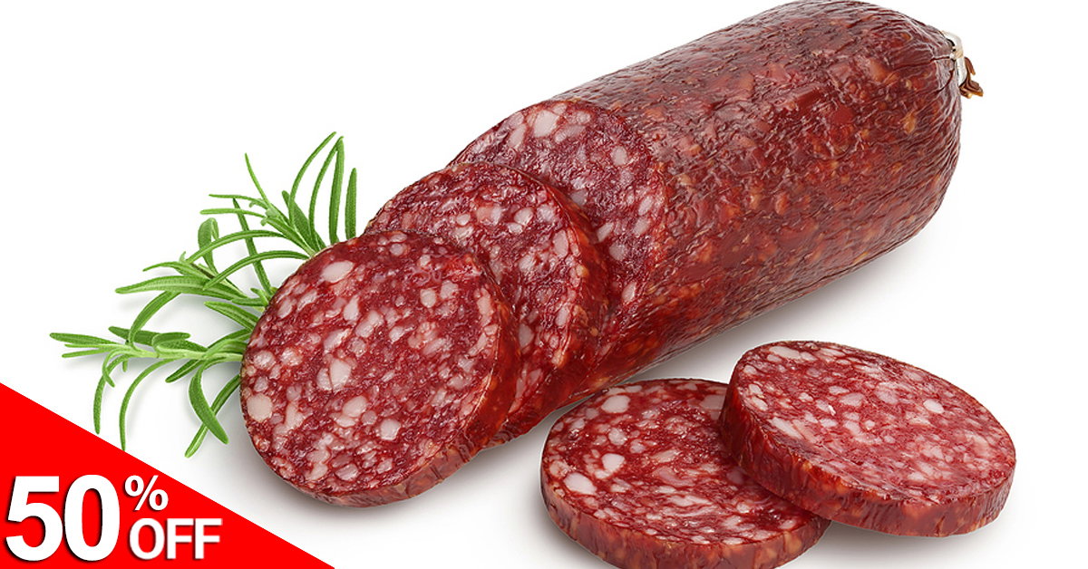 50% OFF Beef and Pork Summer Sausage