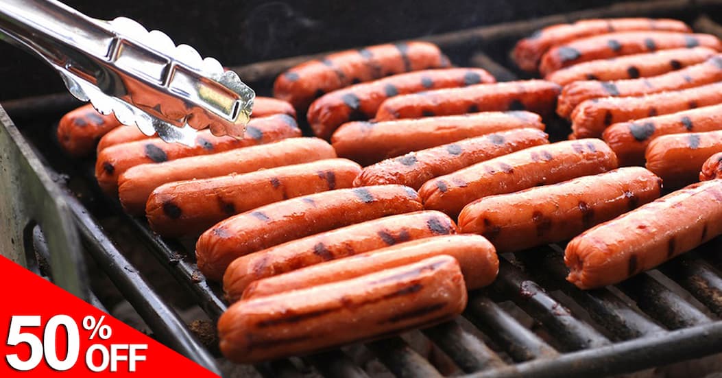 50% OFF Beef Hot Dogs