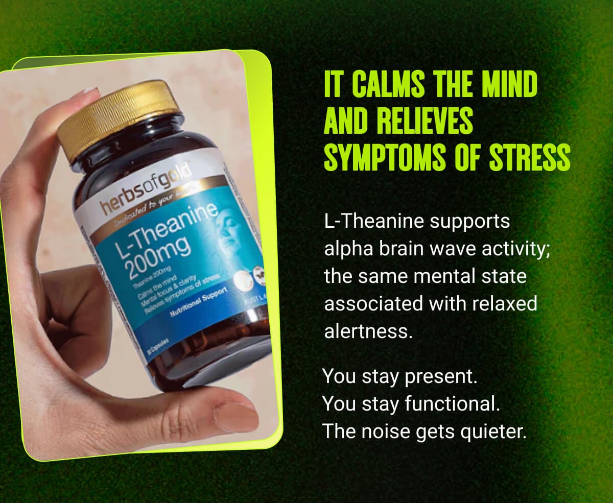 IT CALMS THE MIND AND RELIEVES SYMPTOMS OF STRESS