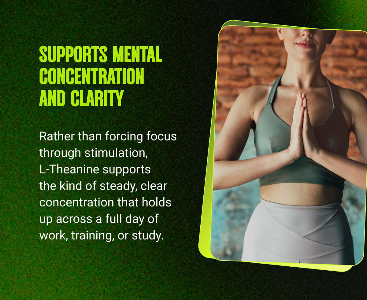 SUPPORTS MENTAL CONCENTRATION AND CLARITY