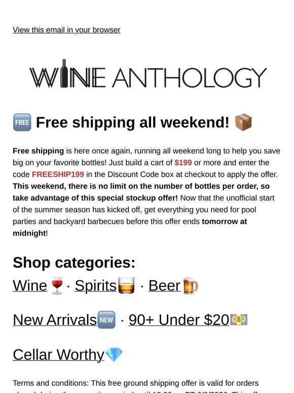 Free shipping all weekend! 🆓
