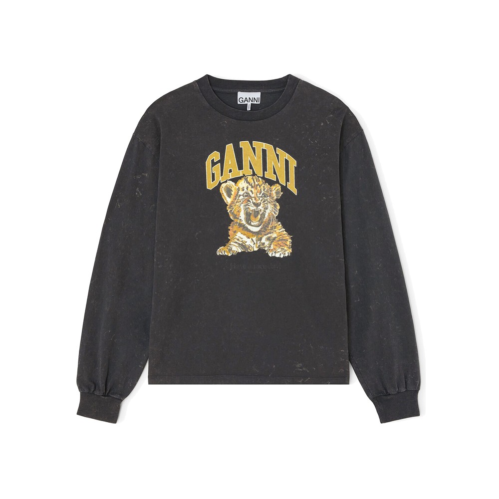 Image of Future Jersey Long Sleeved Tiger T-Shirt - Phantom
