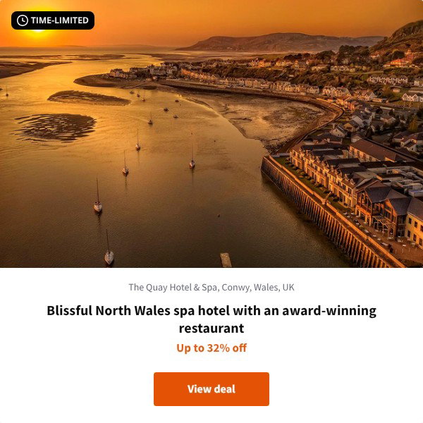 Blissful North Wales spa hotel with an award-winning restaurant