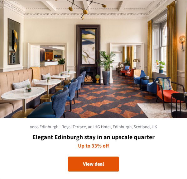 Elegant Edinburgh stay in an upscale quarter
