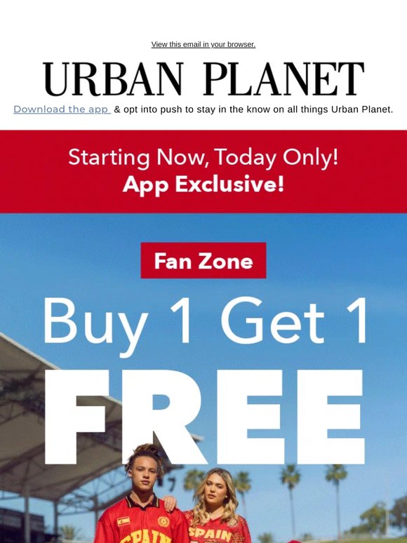 SOCCER = BUY 1 GET 1 FREE ⚽