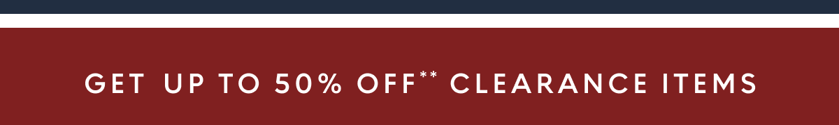 Clearance up to 50% off