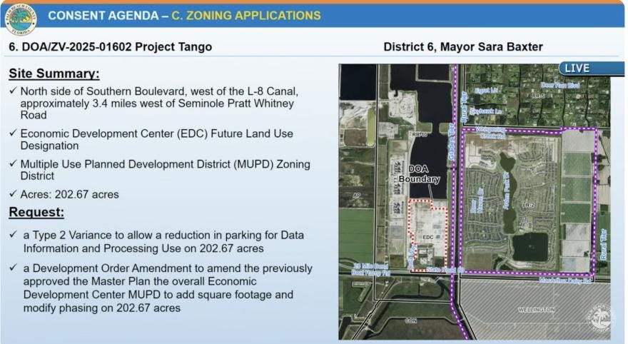 Palm Beach County postpones huge AI data center after community outrage | WLRN Palm Beach County postpones huge AI data center after community outrage | WLRN
