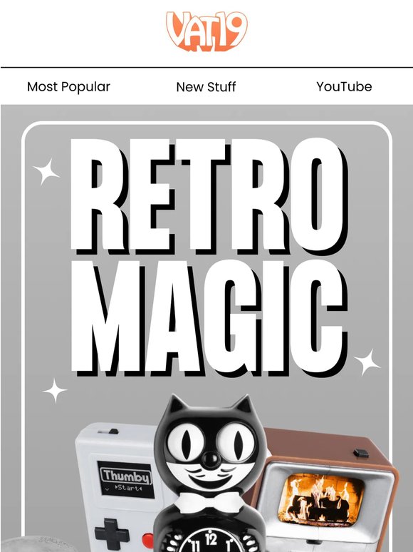 RETRO magic & groovy gadgets galore! 💫✨💿