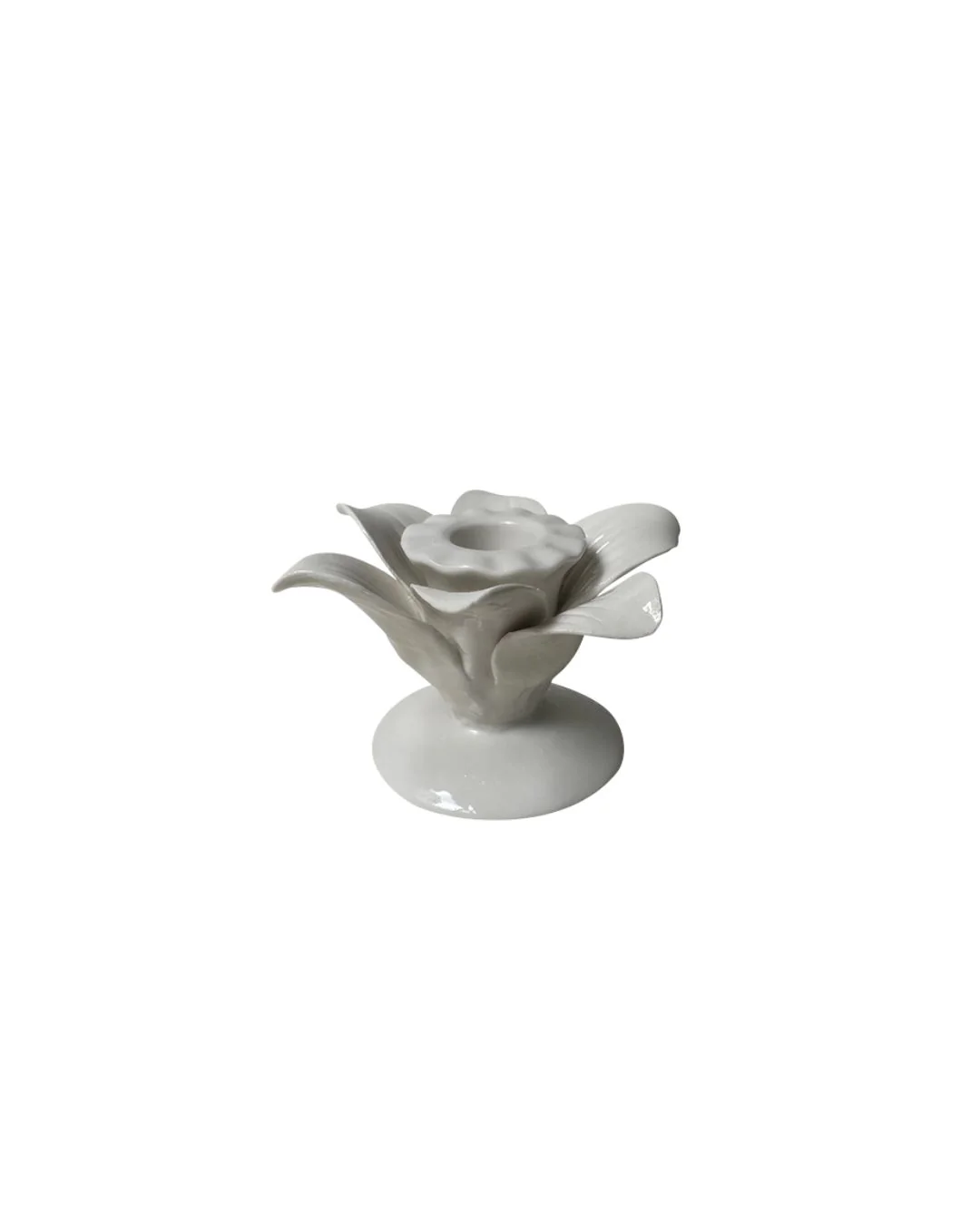 Image of Palmetto Taper Candle Holder - White