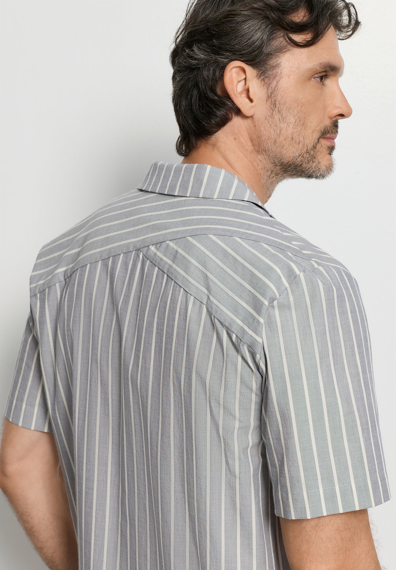 Night & Day  Cotton Button Front Collared Shirt
