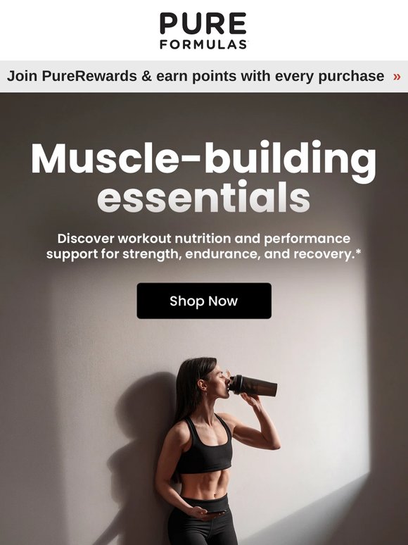 🏋️ Protein, creatine & more for muscle-building support