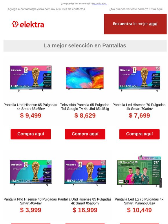 🔥 Lleva el estadio a tu sala 🏟️Ahorra $7,000 + hasta 24 MSI en LG de 75” 🖥️