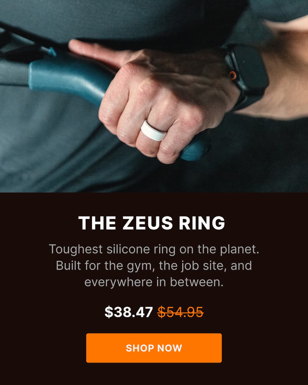 The Zeus Ring: Toughest silicone ring on the planet. Built for the gym, the job site, and everywhere in between. - SHOP NOW
