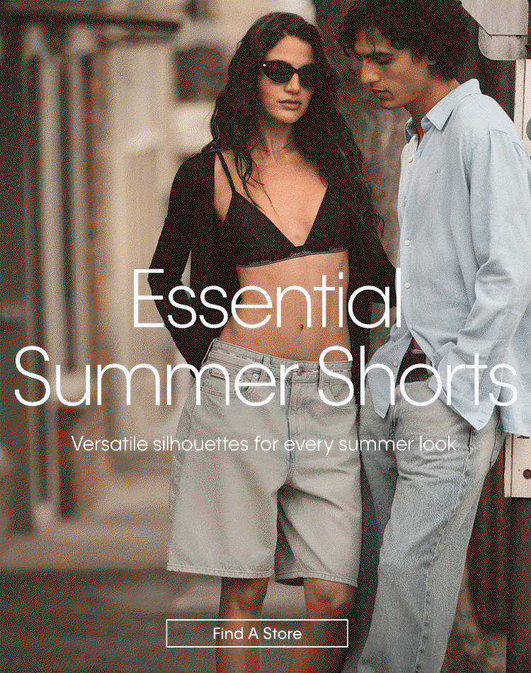 Essential Summer Shorts. Versatile silhouettes for every summer look. Find A Store.