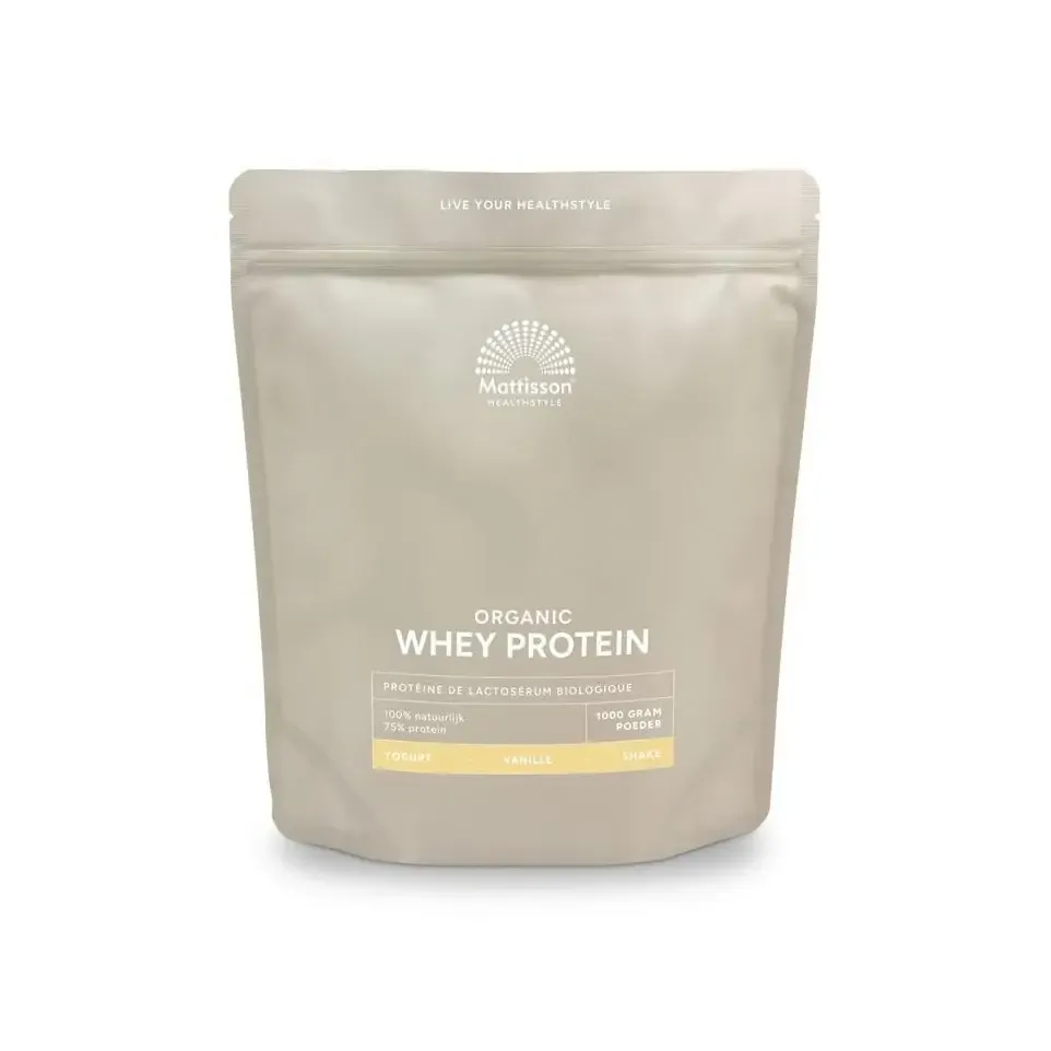 Image of Mattisson Wei proteine poeder 75% vanille biologisch