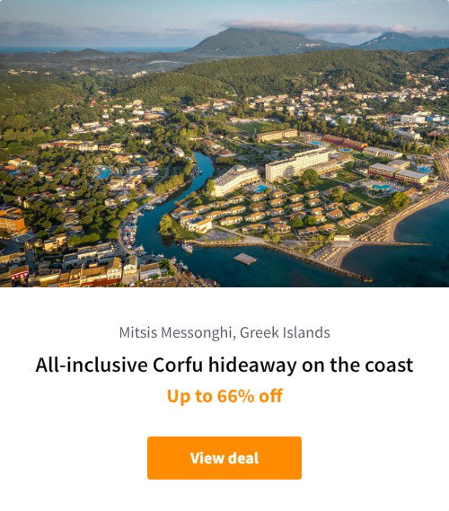 All-inclusive Corfu hideaway on the coast