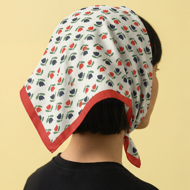 red tulip bandana