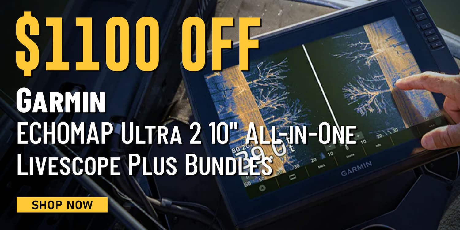 $1100 Off Garmin ECHOMAP Ultra 2 10" All-in-One Livescope Plus Bundles Shop Now