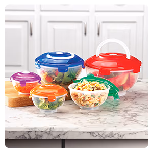 371125 Locking Bowl Set with Handles, 10-Piece Set