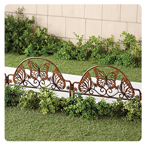 Butterfly Lawn Edging, Set of 5 by Fox River Creations