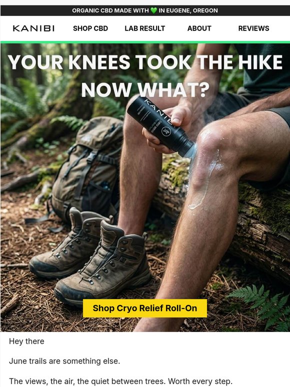 June trails hit your knees? 🥾