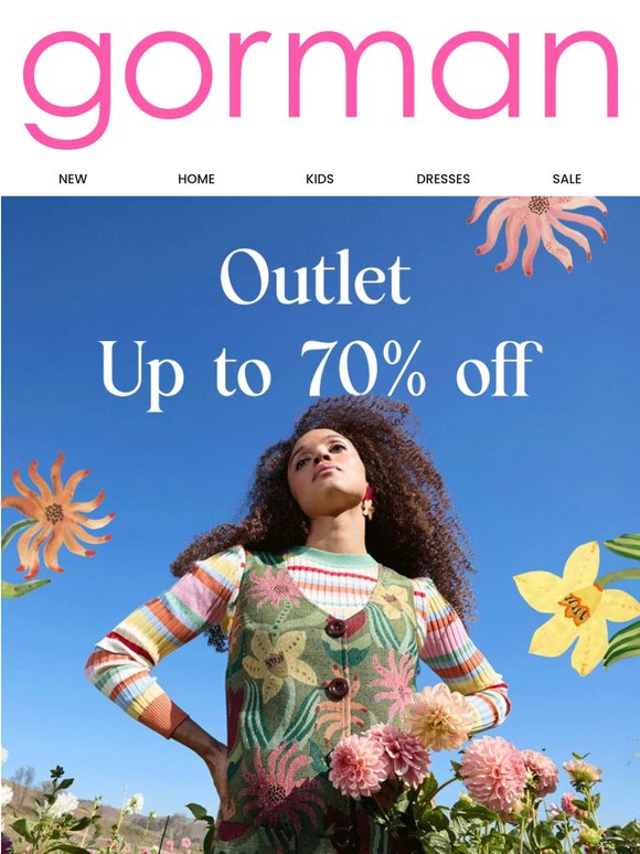 Up to 70% off Outlet Sale! x