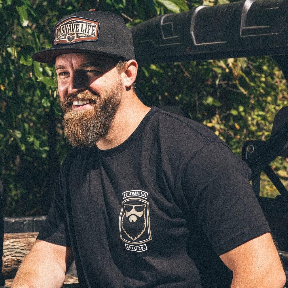 Image of Bolt Black No Shave Life Flex Fit Hat