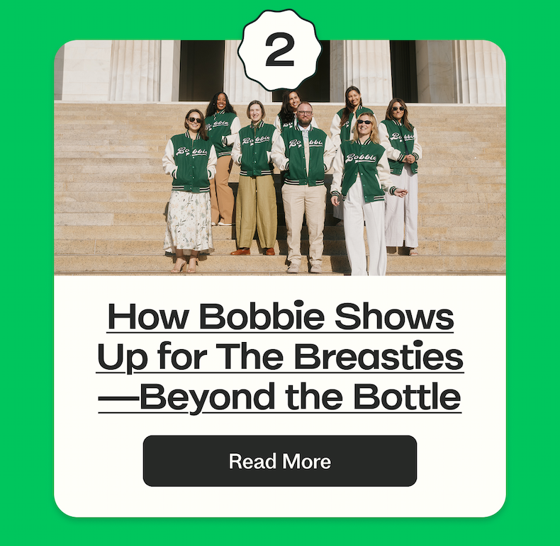 How Bobbie Shows Up for the Breasties-Beyond the Bottle