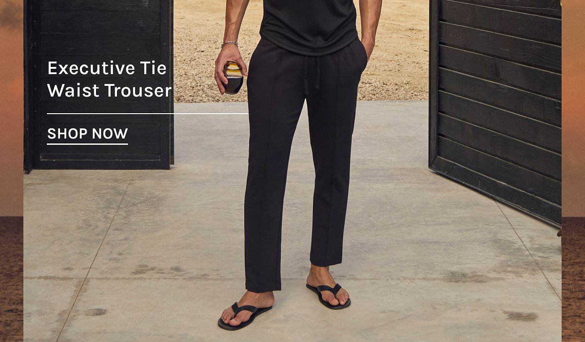 Executive Tie Waist Trouser  [[SHOP NOW]]