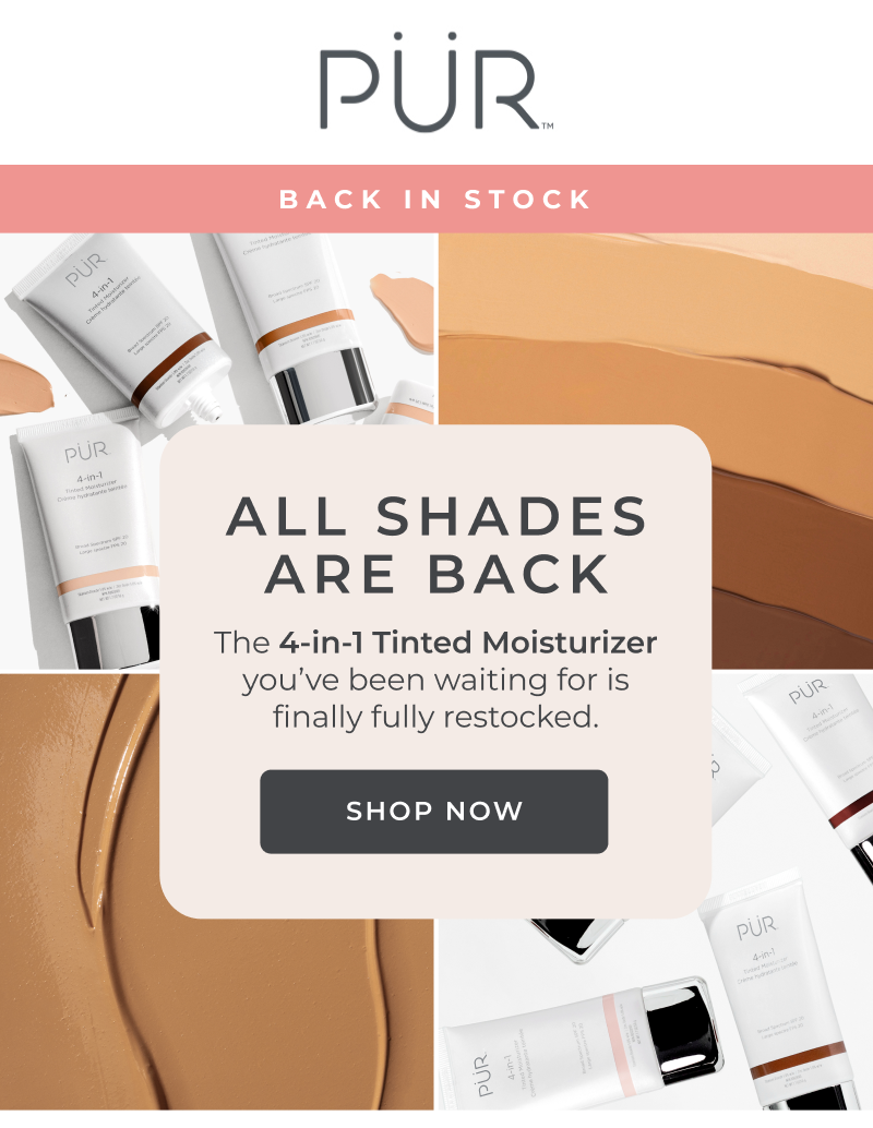 4-in-1 Tinted Moisturizer: Back in Stock