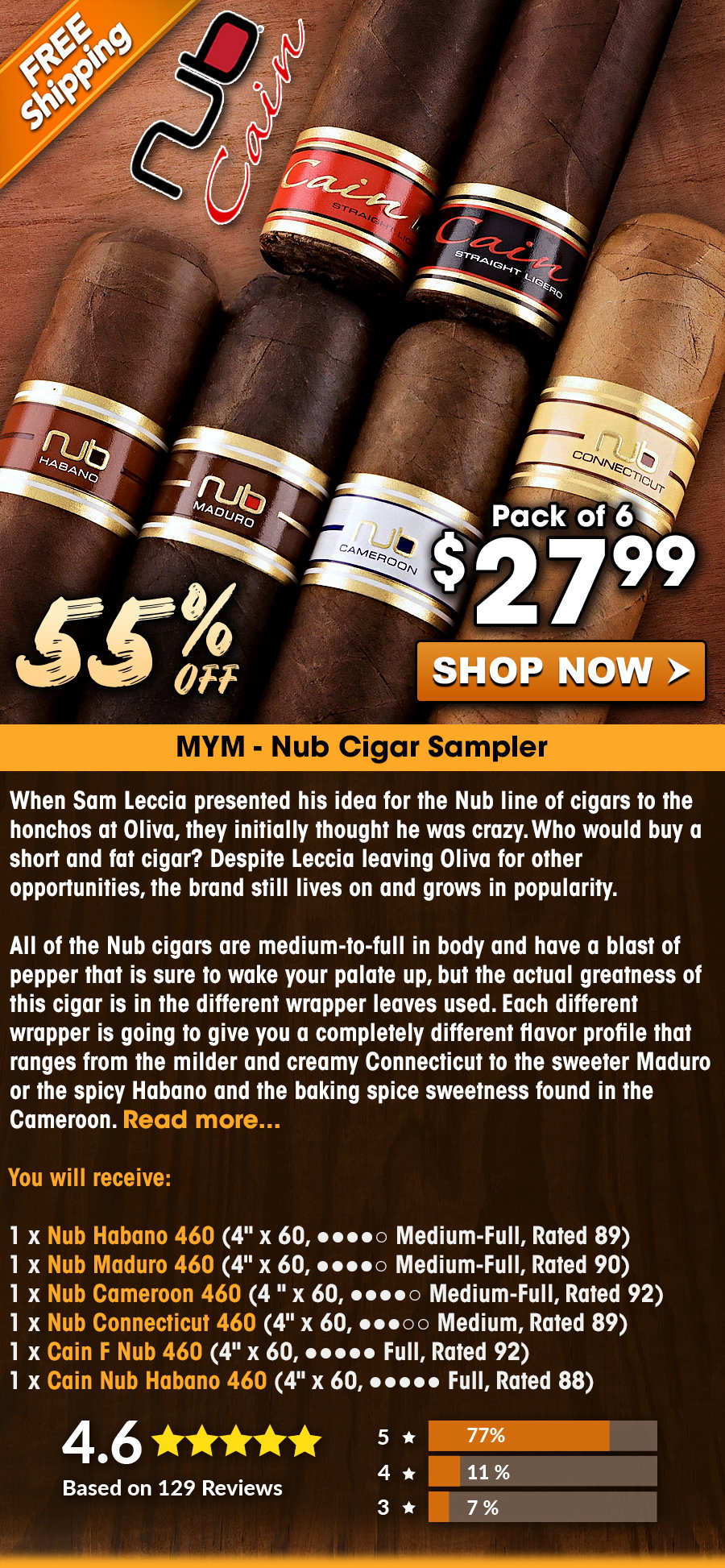 MYM - Nub Cigar Sampler